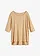 Boxy shirt in een zachte viscosemix, Kleur: latte macchiato