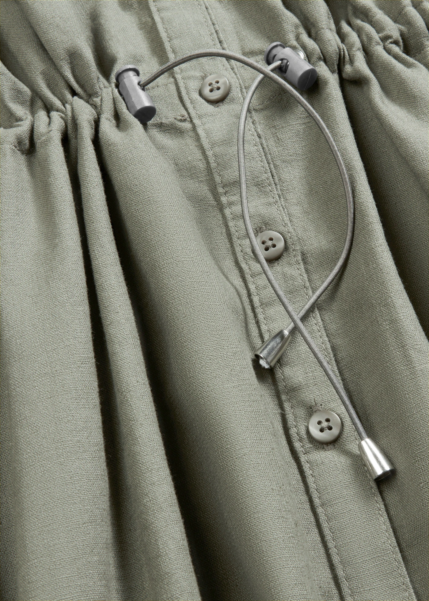 Overhemdjurk in een linnen-katoenmix • olijfgroen • bonprix online shop