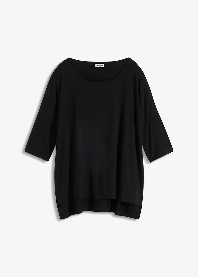 T-shirt boxy en viscose extensible