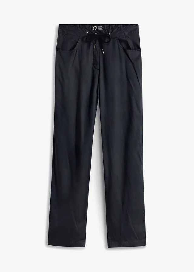 Pantaloni cargo lejeri din Lyocell fluid