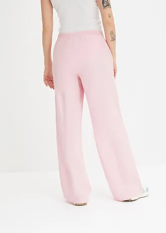 Pantalon palazzo en lin mélangé • rose thé • Boutique bonprix