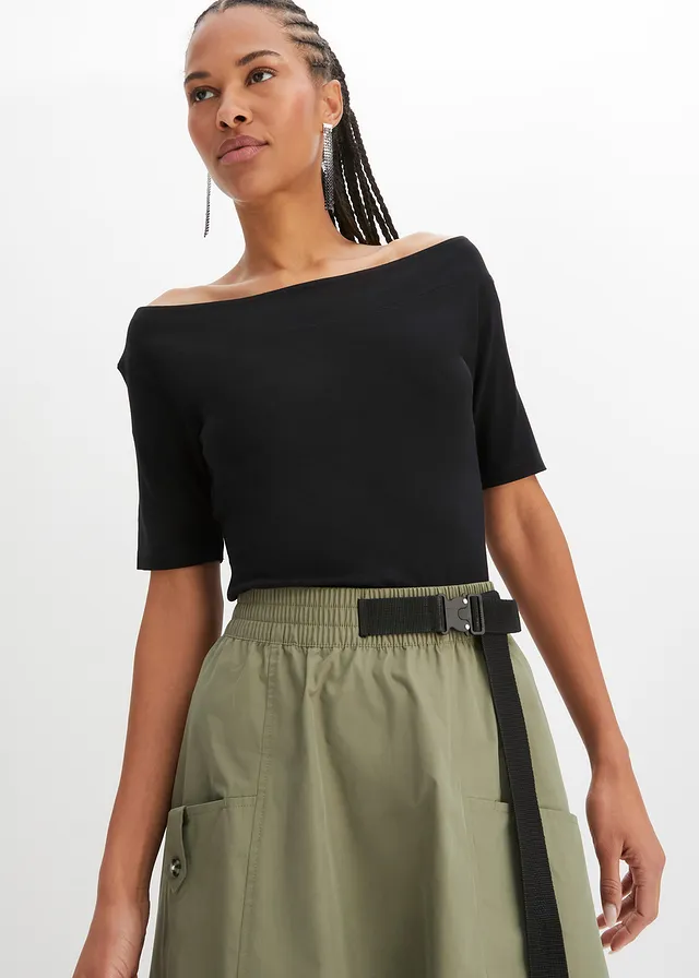 Carmen shirt van een viscose mix • zwart • product-page.page-title-suffix