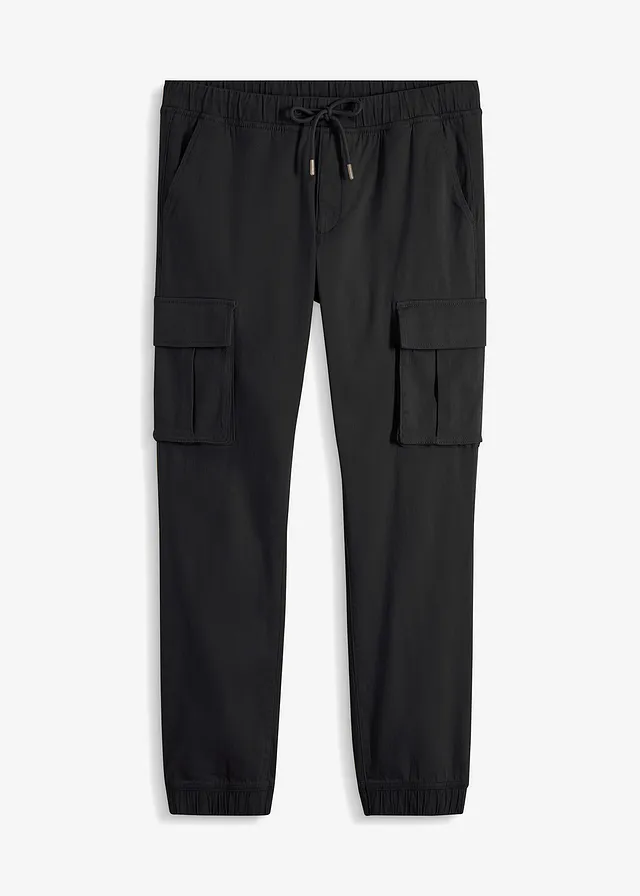 Loose fit cargo instapbroek, straight