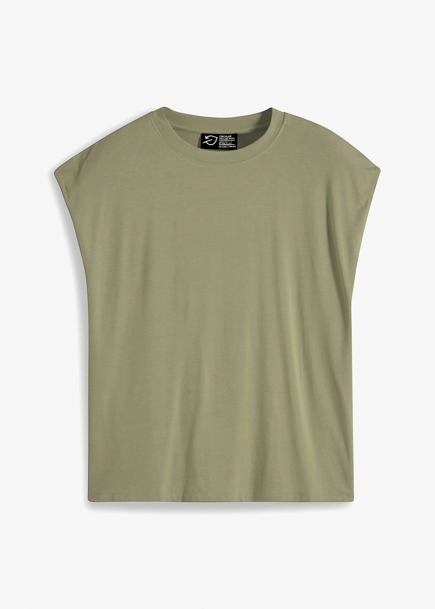 T-shirt van zachte viscose • olijfgroen • bonprix online shop