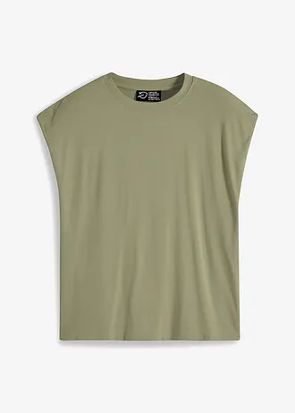 T-shirt van zachte viscose • olijfgroen • bonprix online shop