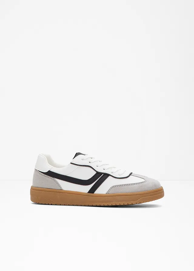 Sneakers rétro, Couleur: blanc/noir