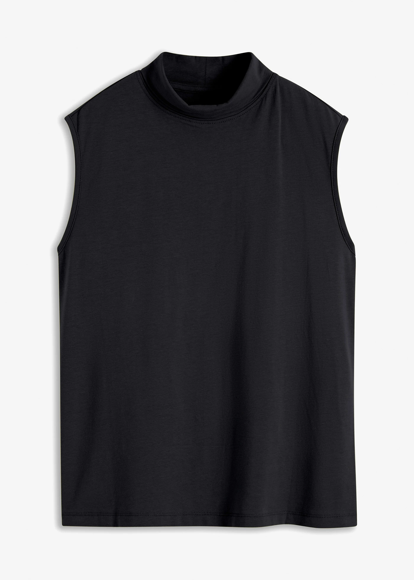 Top à col roulé en coton • noir • Boutique bonprix