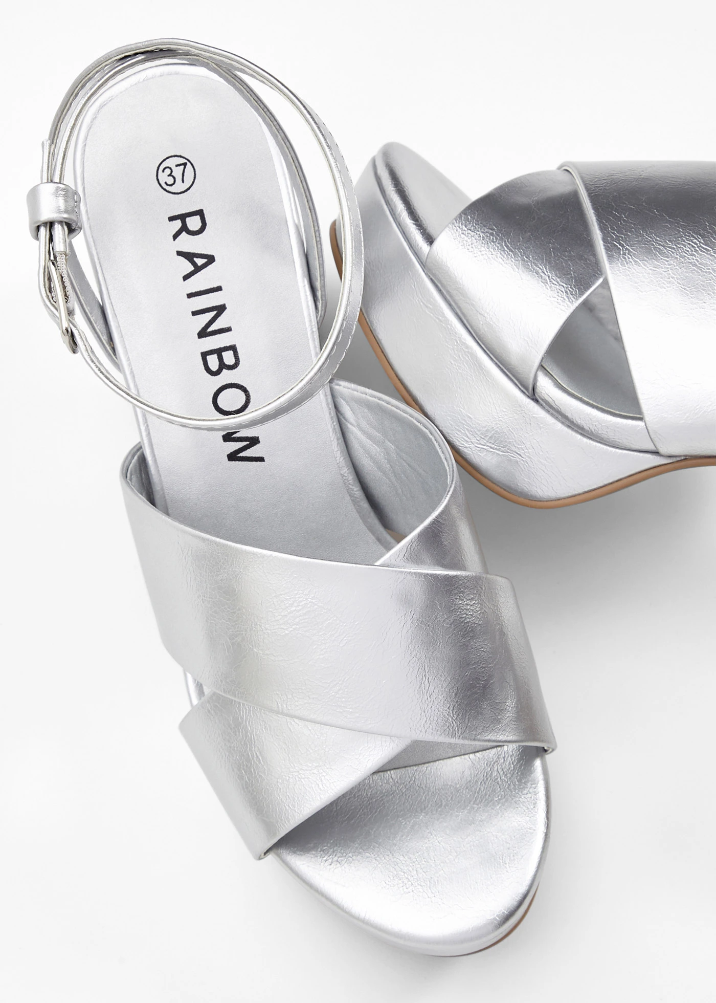 Plateau sandaletten • zilverkleur • bonprix online shop