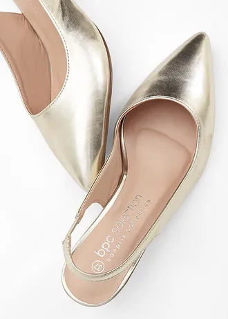 Slingback pumps • champagnekleur • bonprix online shop