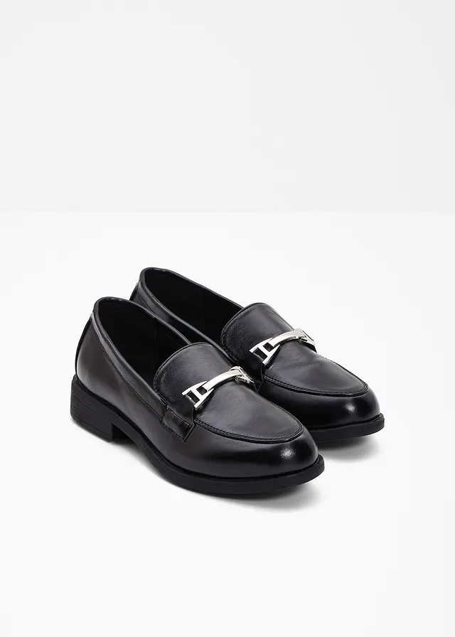 Loafers, Kleur: zwart