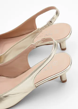 Slingback pumps • champagnekleur • bonprix online shop