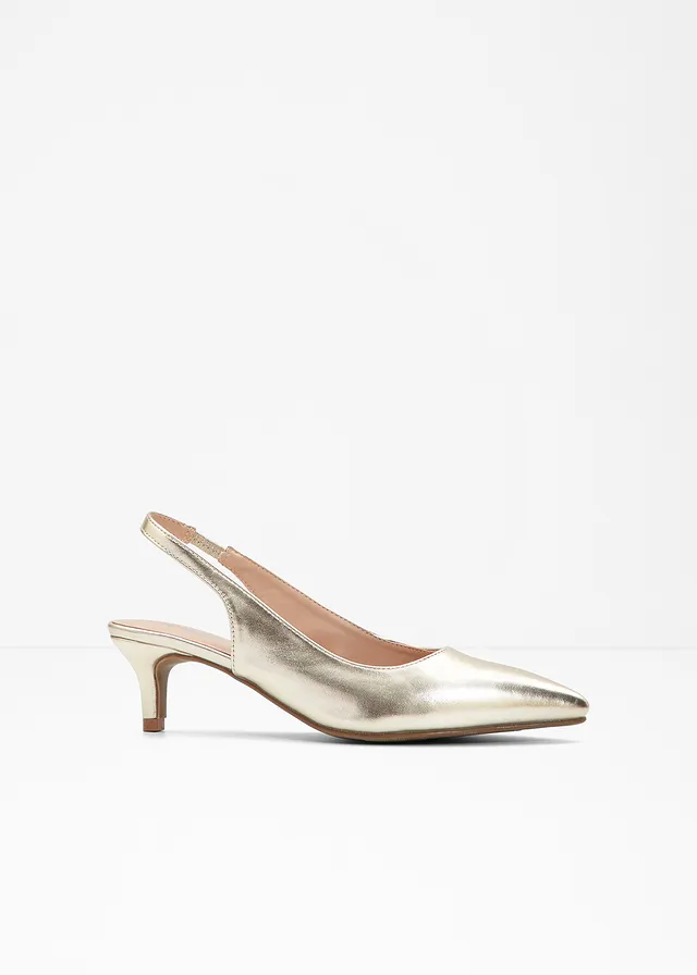 Slingback pumps • champagnekleur • bonprix online shop