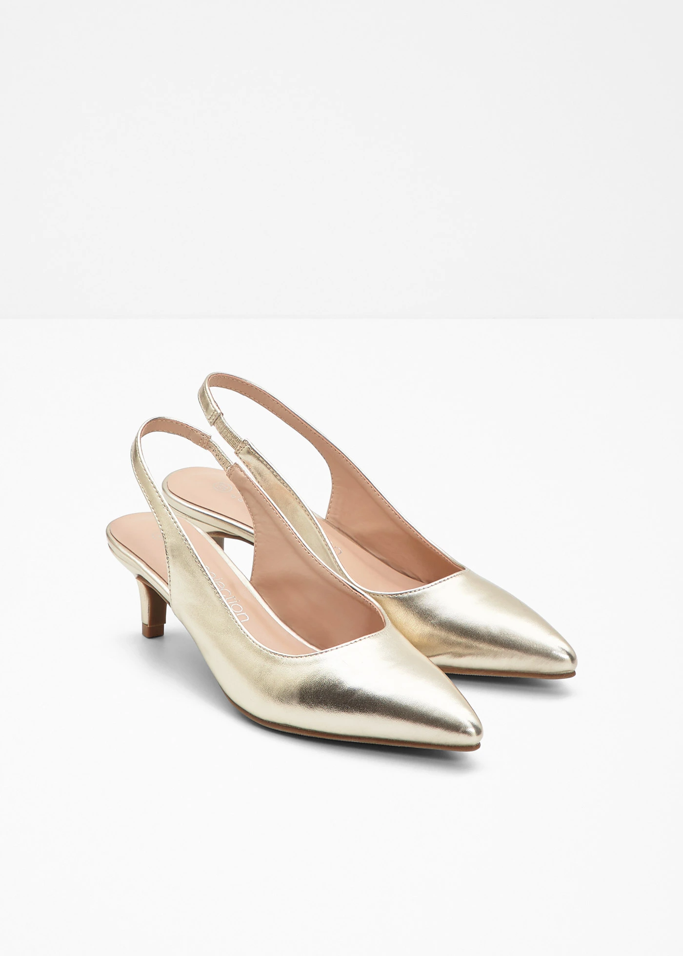 Slingback pumps • champagnekleur • bonprix online shop