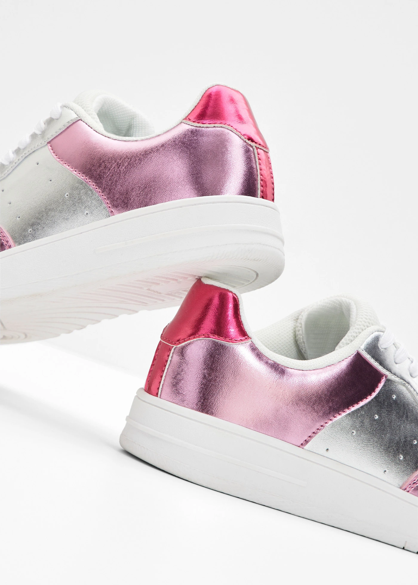Plateau sneakers • roze-zilverkleur • bonprix online shop