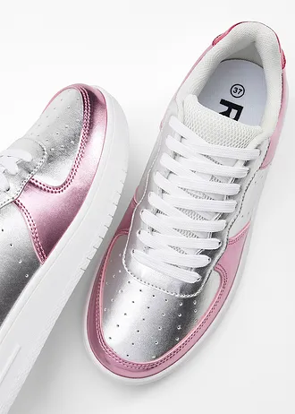 Plateau sneakers • roze-zilverkleur • bonprix online shop