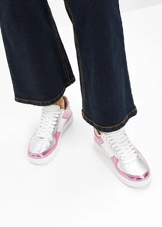 Plateau sneakers • roze-zilverkleur • bonprix online shop