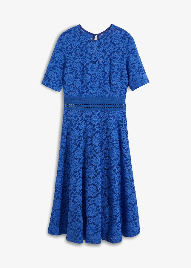 Robe en dentelle avec empiècement crochet