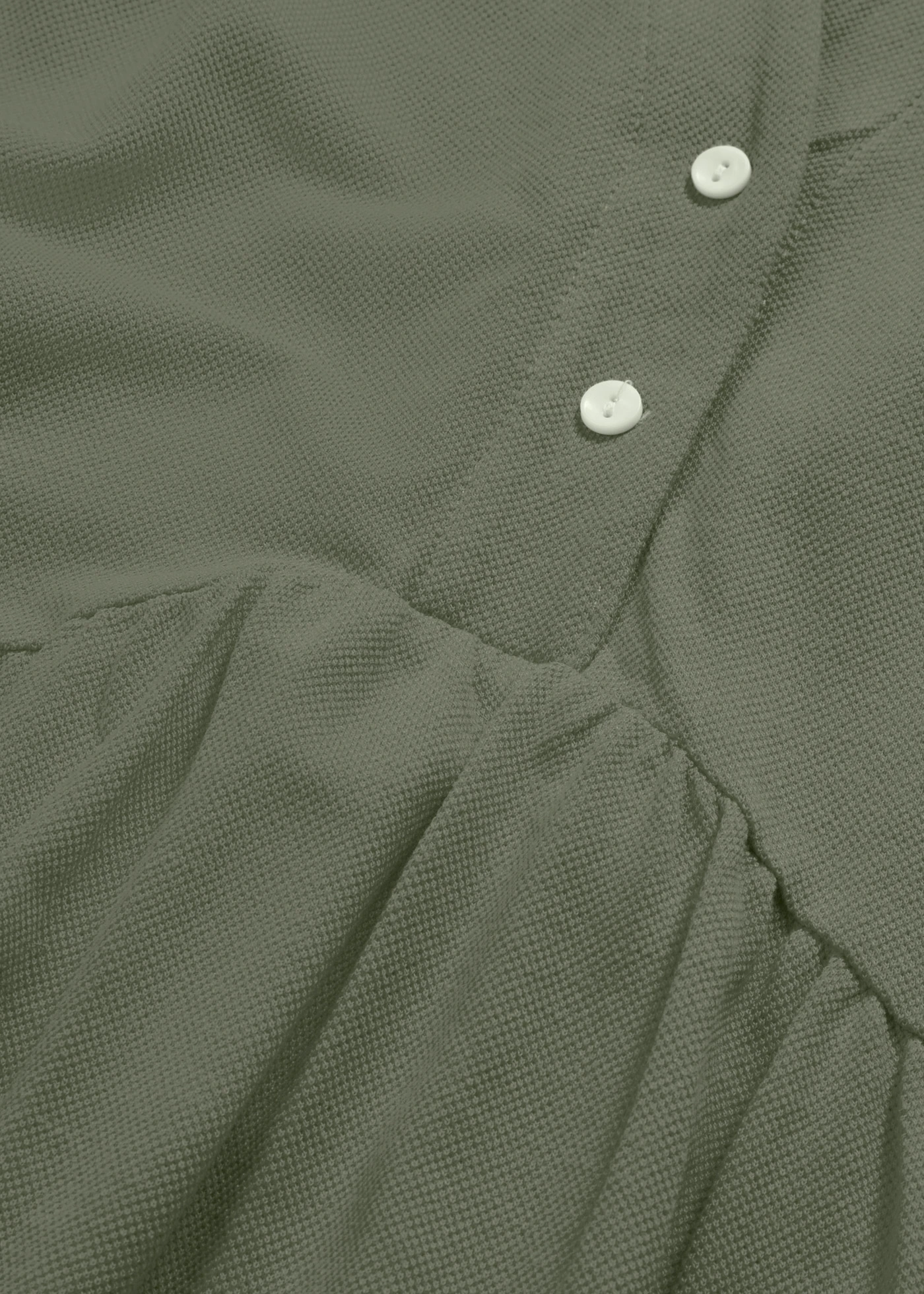 Shirtjurk met polokraag van biologisch katoen • olijfgroen • bonprix online shop