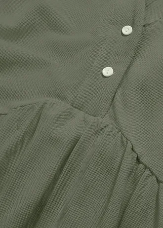 Shirtjurk met polokraag van biologisch katoen • olijfgroen • bonprix online shop