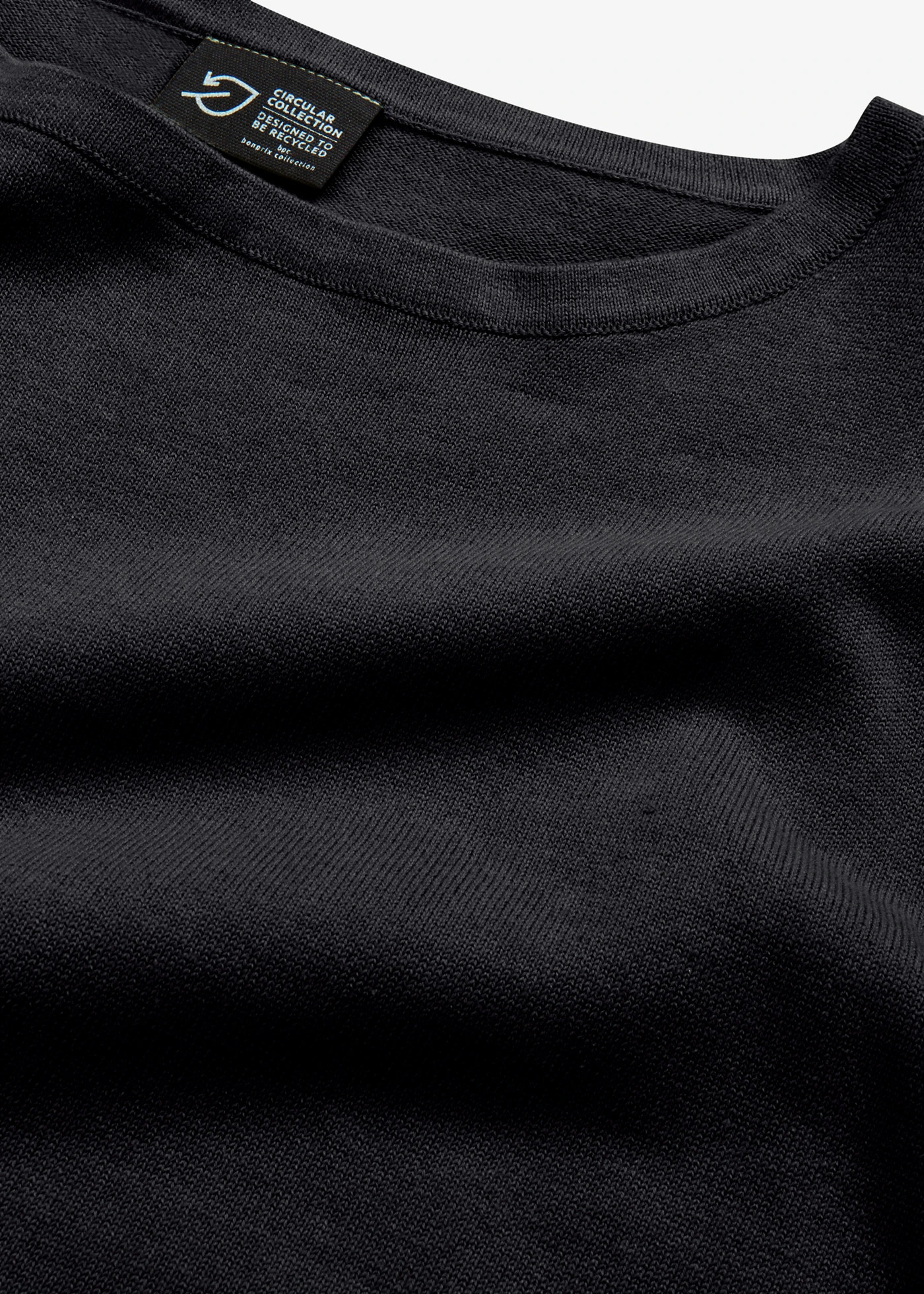 Fijn gebreid shirt van katoen • zwart • bonprix online shop