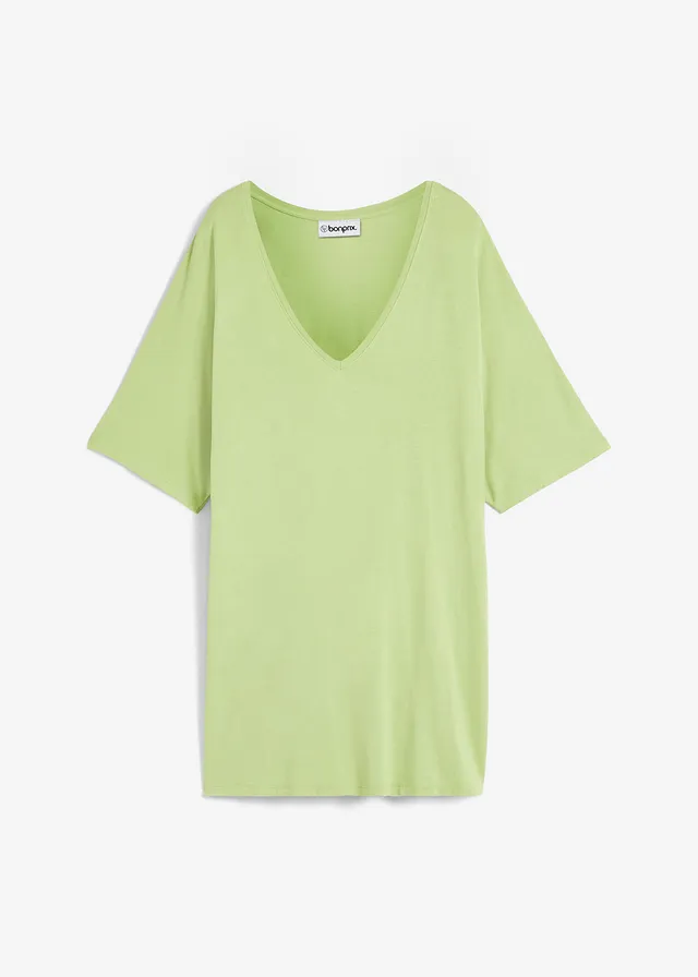 T-shirt long en viscose extensible