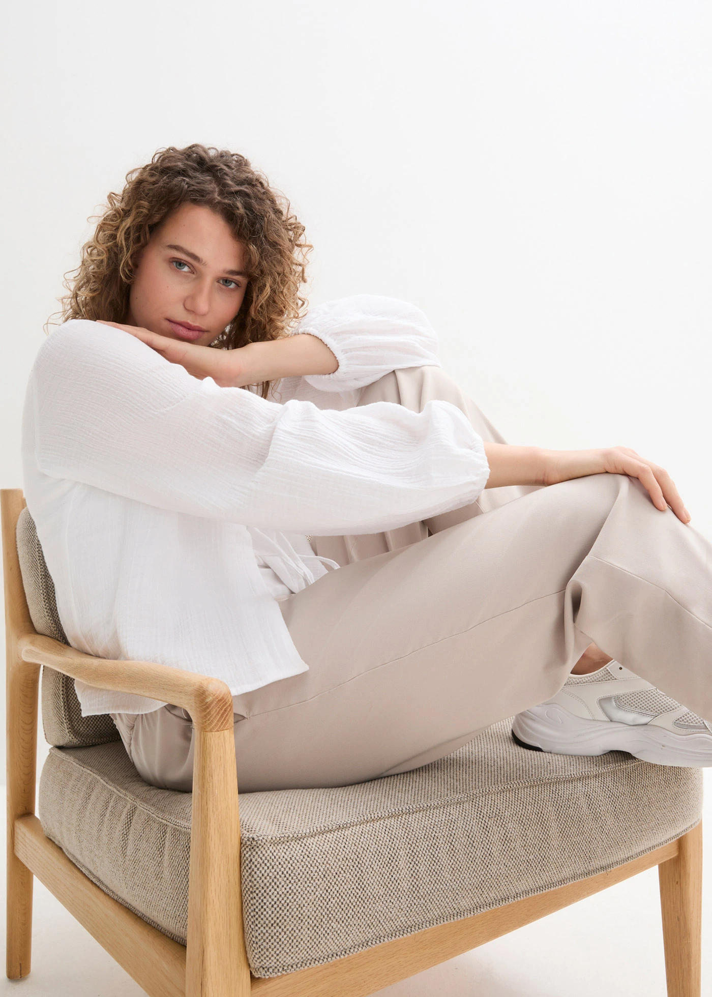 Bolero van mousseline • wit • bonprix online shop