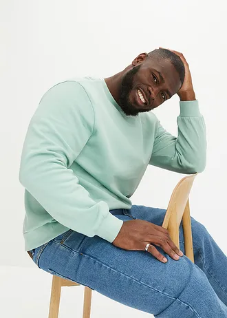 Sweat regular, Couleur: vert pastel