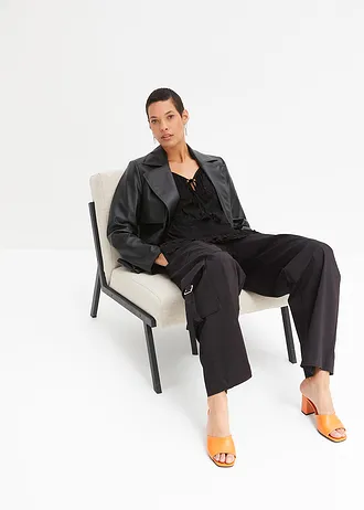 Tuniek van zachte viscose • zwart • bonprix online shop