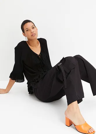 Tunică din viscoză moale • negru • magazin bonprix