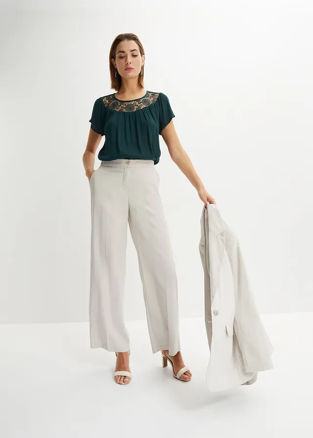 Blouse van viscose • diepgroen • product-page.page-title-suffix