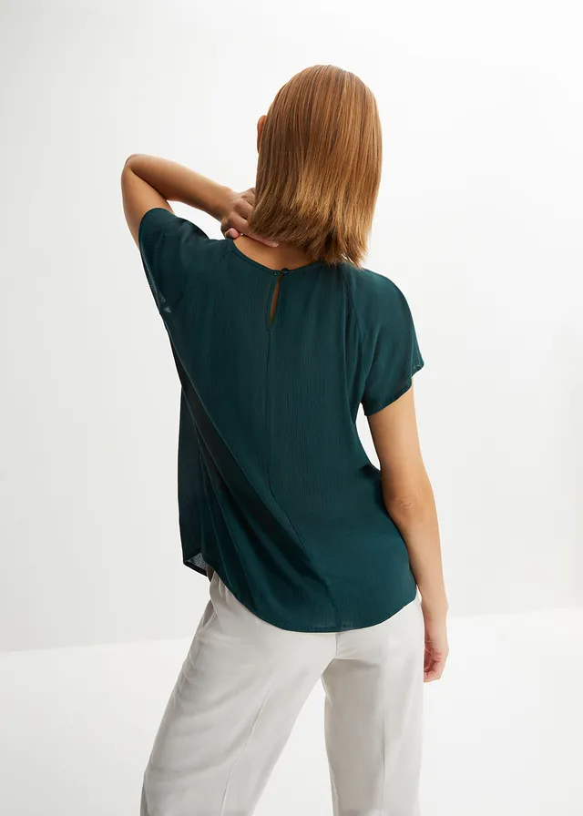 Blouse van viscose • diepgroen • product-page.page-title-suffix