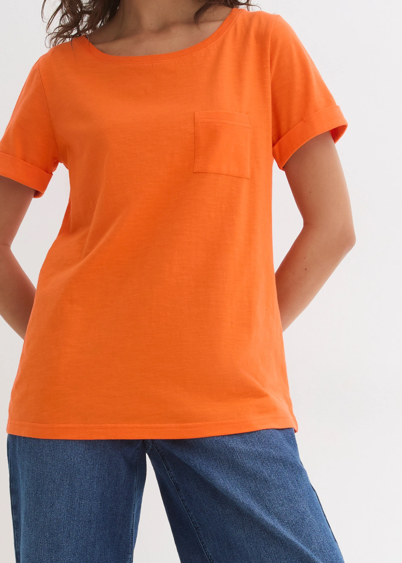 Tricou din bumbac 100% • oranj cald • magazin bonprix