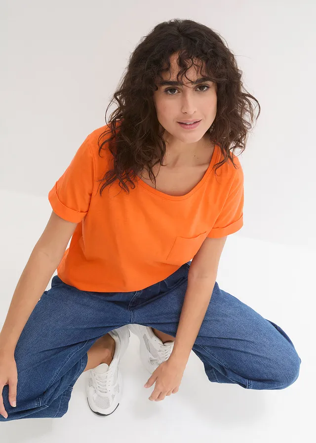 T-shirt 100% coton • orange chaud • product-page.page-title-suffix