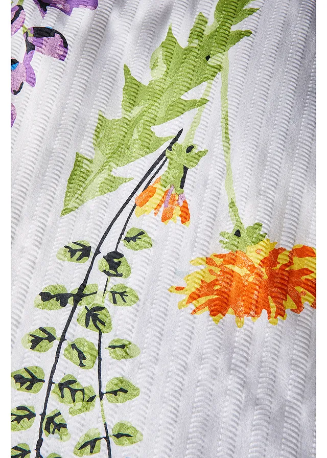 Parure de lit en seersucker, Couleur: blanc/multicolore