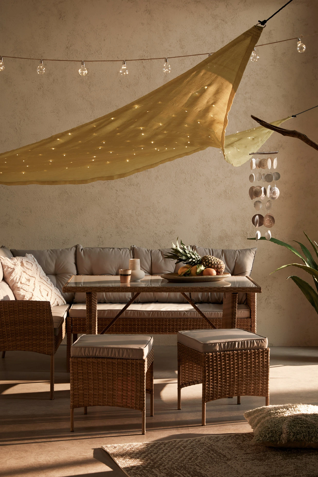 Carillon Capiz • taupe-crème • Boutique bonprix