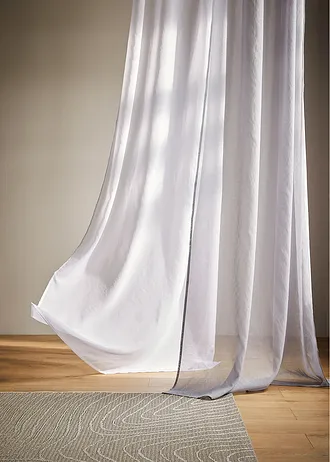 Voilage finement texturé (1 pce), aussi en XXL • blanc • Boutique bonprix