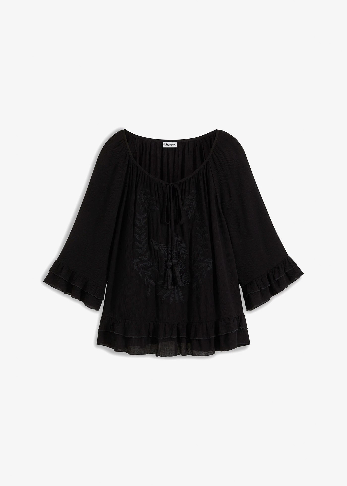 Tunică din viscoză moale • negru • magazin bonprix