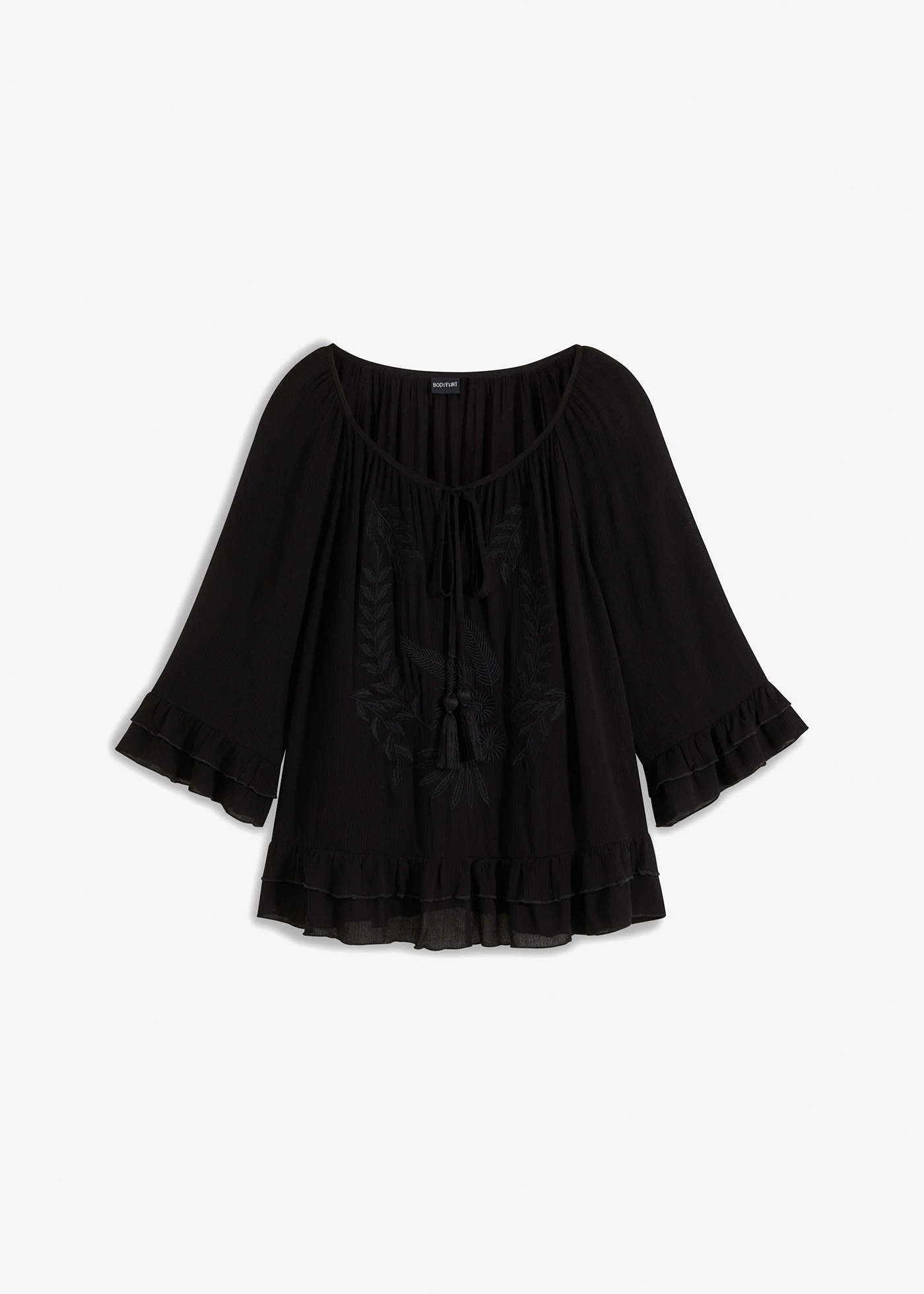 Tuniek van zachte viscose • zwart • bonprix online shop