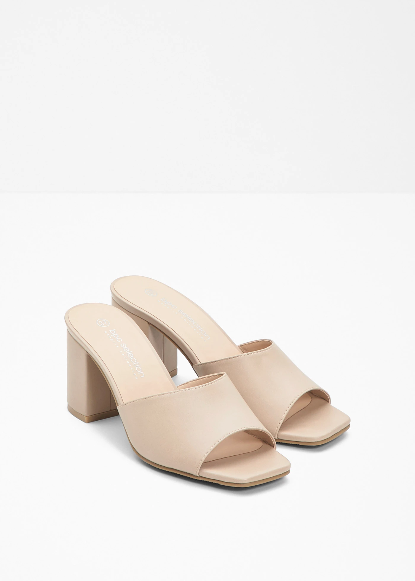Slippers met blokhak • latte macchiato • bonprix online shop