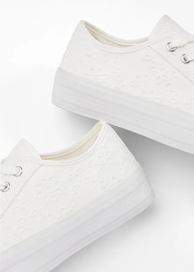 Sneakers à plateforme, Couleur: blanc