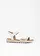 Sandales Jana largeur confortable, Couleur: blanc/champagne