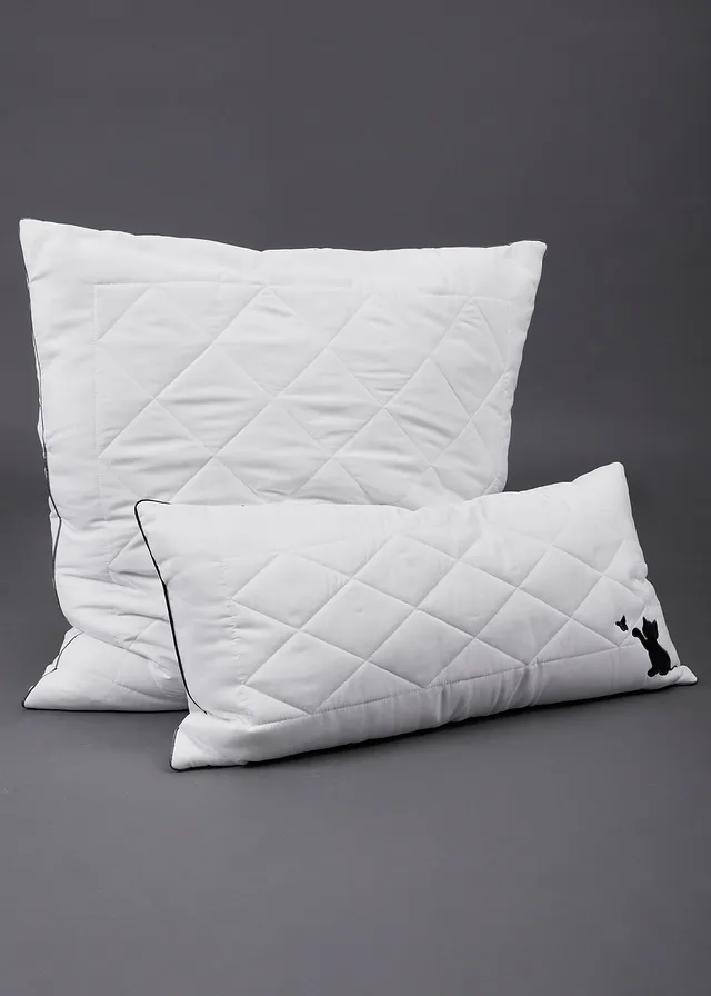 Kussen met donzen touch, hard • wit • bonprix online shop