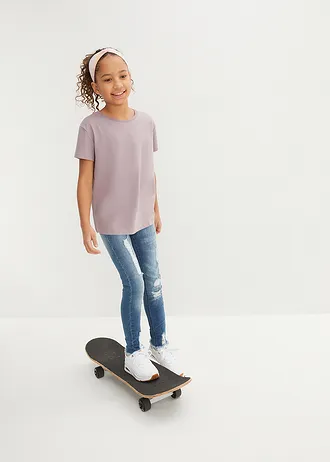 Lot de 3 T-shirts fille 100% coton • marron+noir • Boutique bonprix