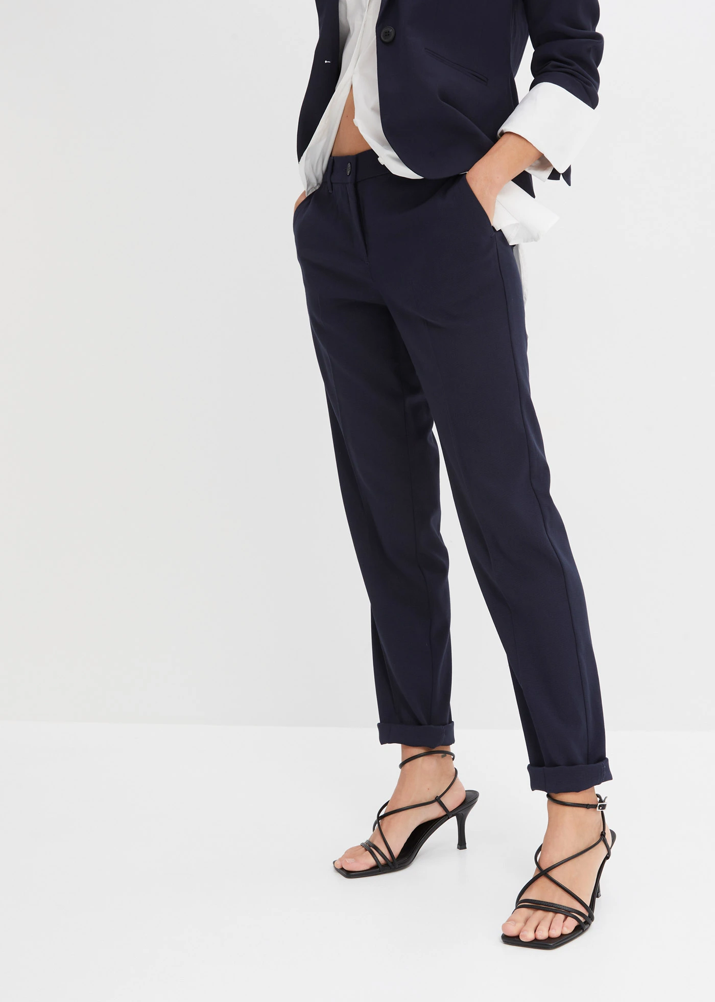 Kostýmkové kalhoty • tmavě modrá • bonprix obchod