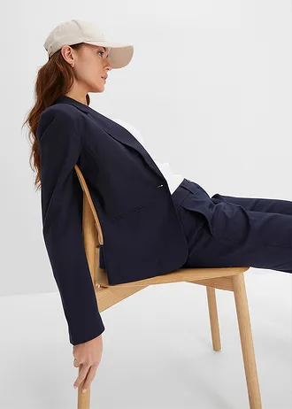 Blazer met paspelzakken • donkerblauw • bonprix online shop