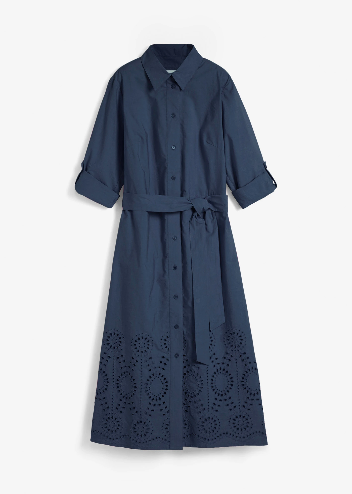 Robe-chemise avec broderies anglaises • bleu foncé • product-page.page-title-suffix