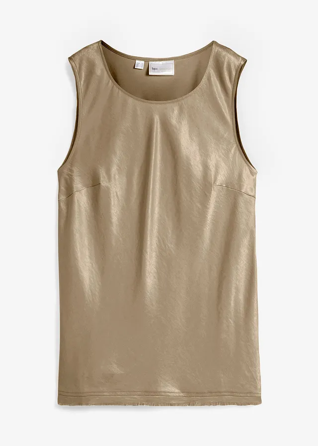 Blúzový top z padavého saténu