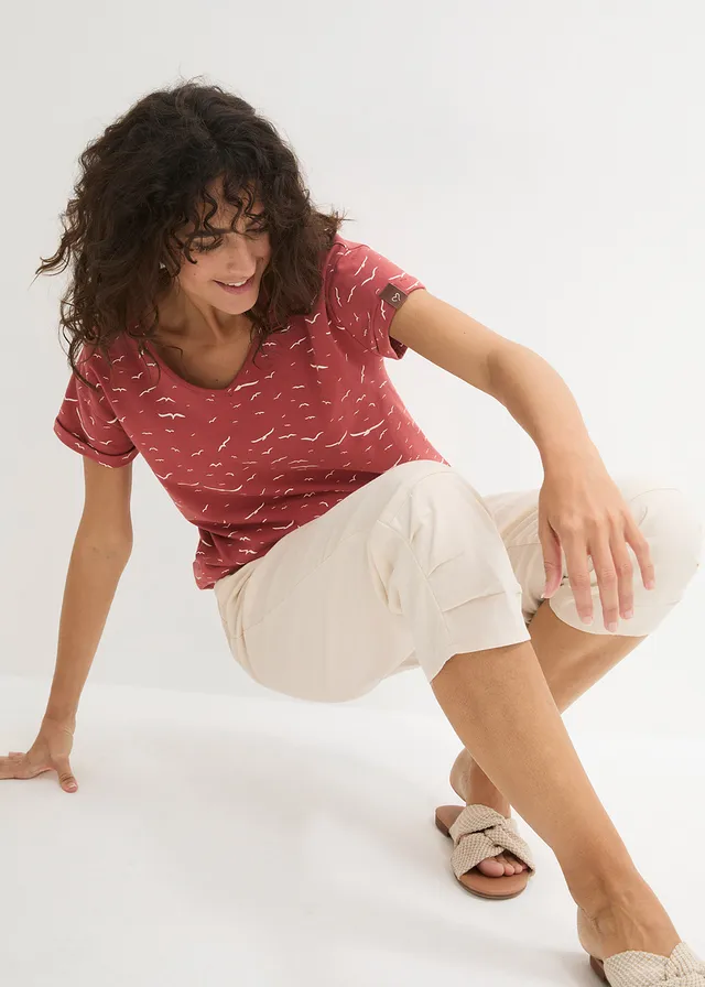 Pantalon carotte en lin et coton • beige galet • product-page.page-title-suffix