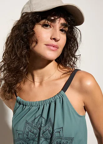 Oversize tankiny (2dílná souprava) • mechově zelená-černá • bonprix obchod