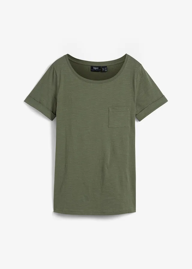 T-shirt 100% coton, Couleur: olive